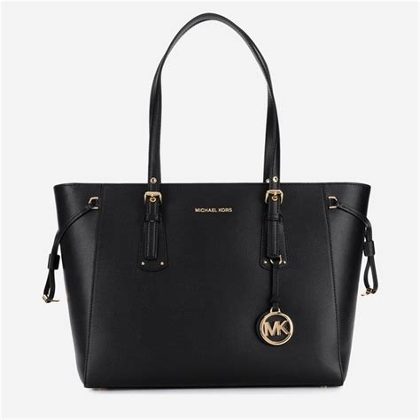 michael kors voyager md multifunctional tz tote black|Michael Kors voyager tote sale.